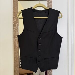 Express Men's Classic Black Suit Vest